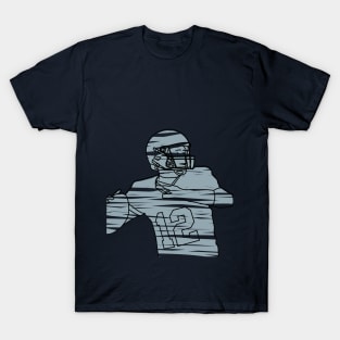 football player ready to pass the ball T-Shirt